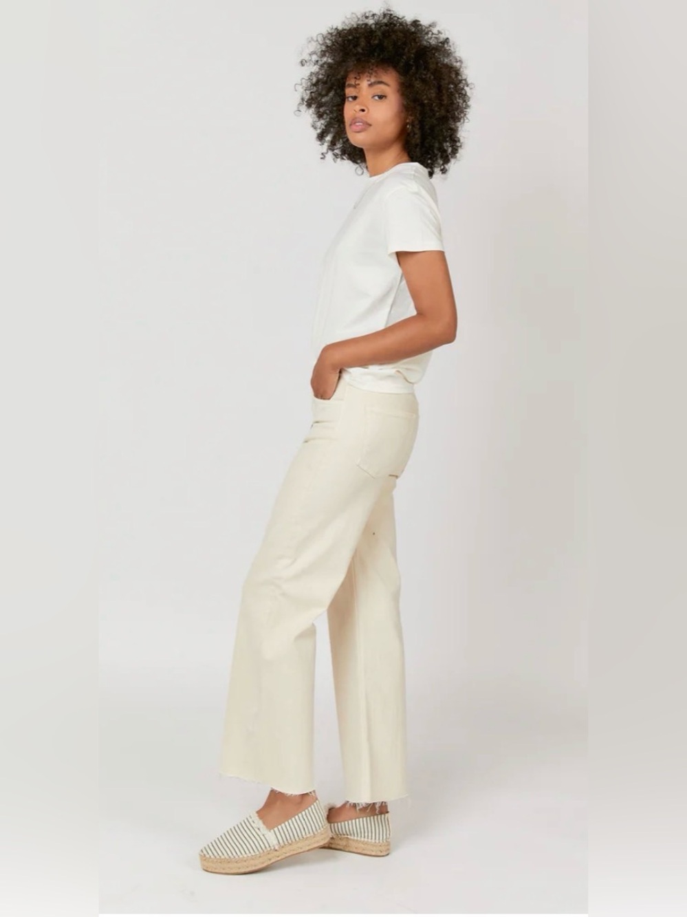 NWT Oliver Logan Aberdeen wide leg crop jeans